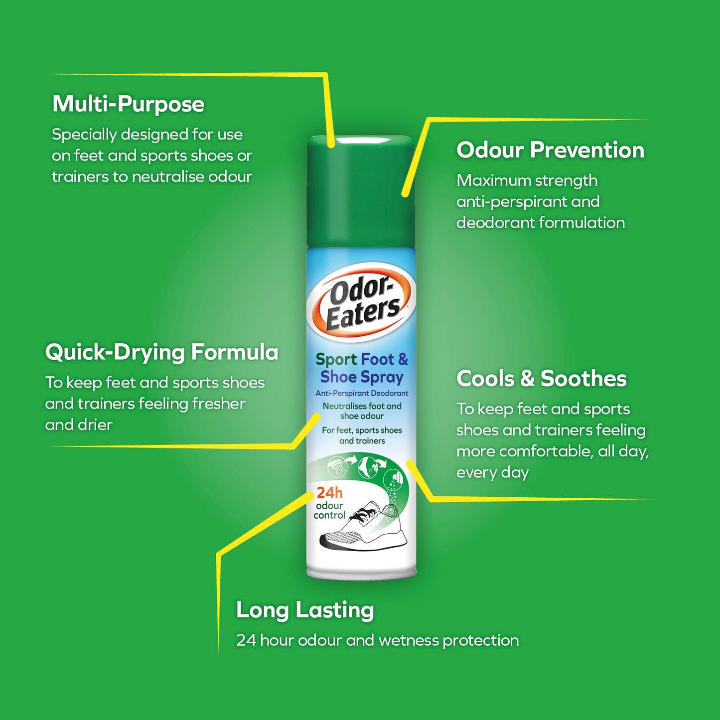 ODOR EATERS FOOT SNEAKER SPRAY POWDR 4OZ
