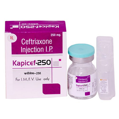 CEFTRIAXONE SOD PR 250MG 10