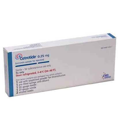 CETRORELIX ACET KT0.25MG W/DIL SY
