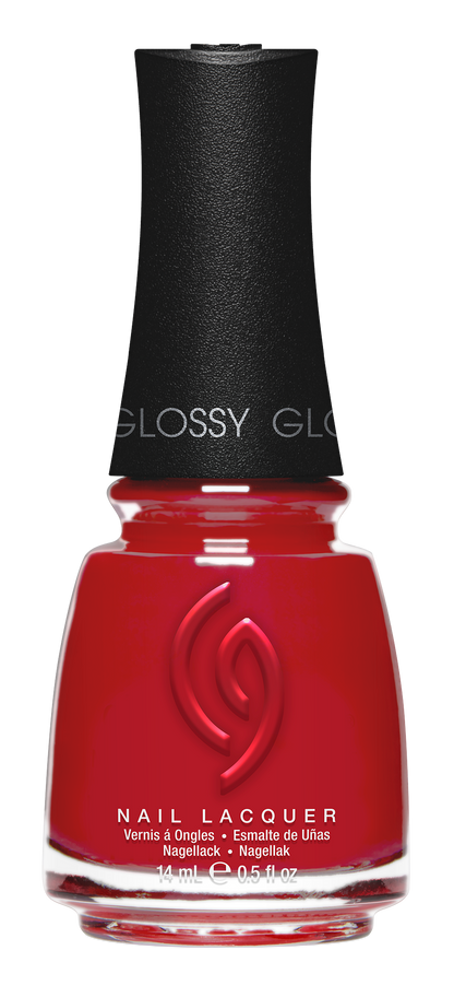 china glaze Nail Lacquer, Glossy Finish - Cozy Crimson