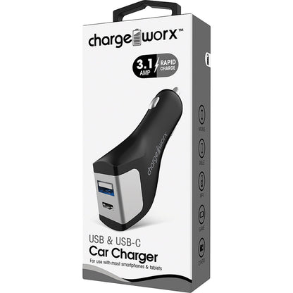CHARGE WORX USB A USB C CAR CHRGR