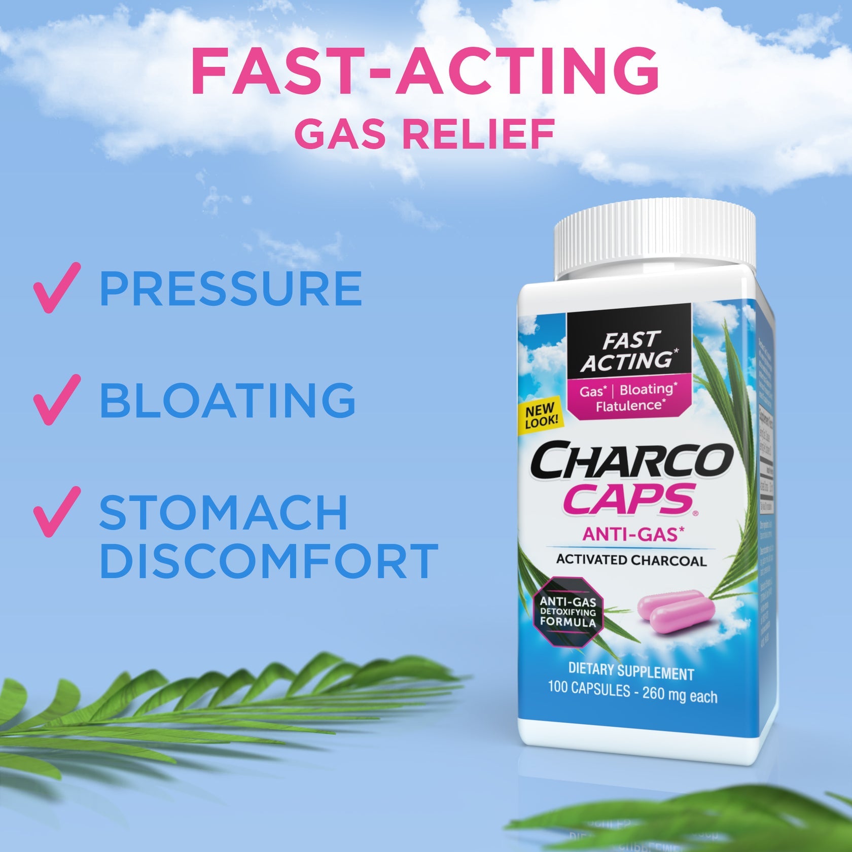 CHARCOCAPS CP 260MG 36