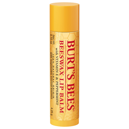 Burts Bees Lip Balm Beeswax Vitamin E & Peppermint (6in)