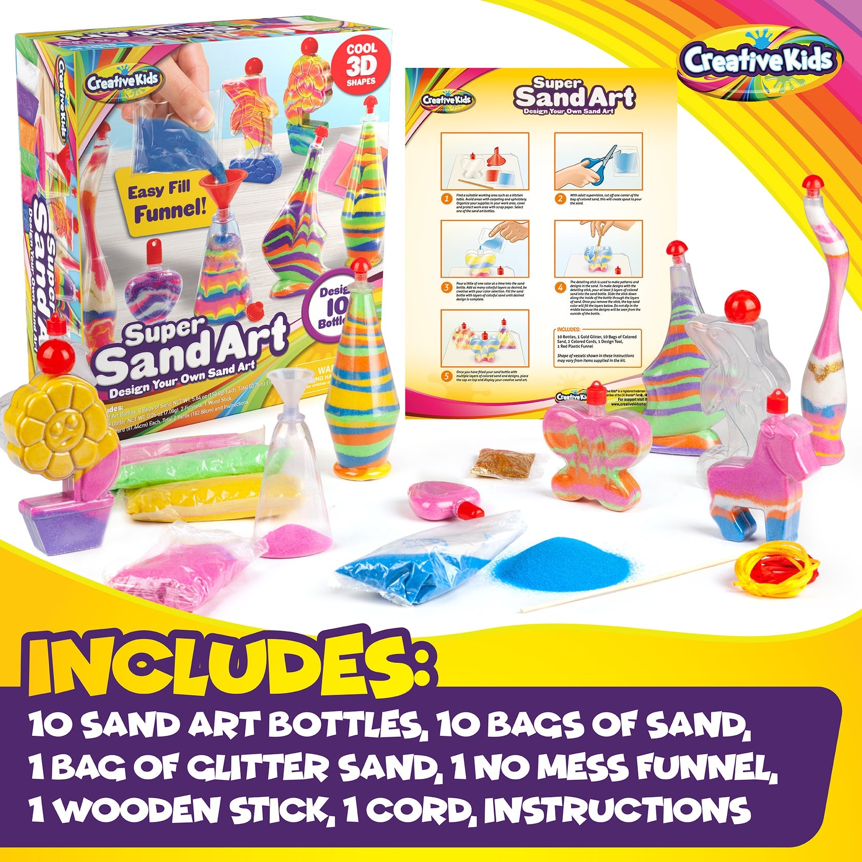 ArtSkills Kids Glitter Sand Art Activity Kit