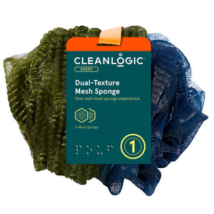 CLEANLOGIC Sport Dual-Texture Mesh Sponge - Assorted