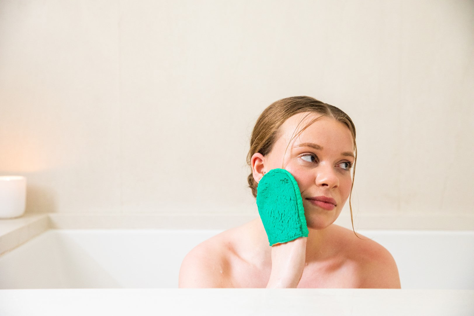 CLEANLOGIC FACIAL MITT,DUAL TEXTURE