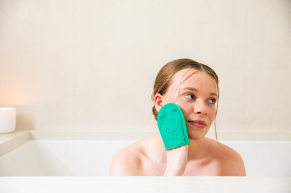CLEANLOGIC FACIAL MITT,DUAL TEXTURE