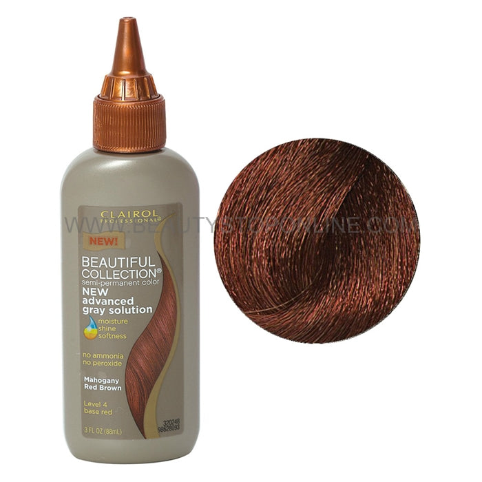 Clairol Beautiful Ags Coll. #4R Mahogany Red Brown 3oz