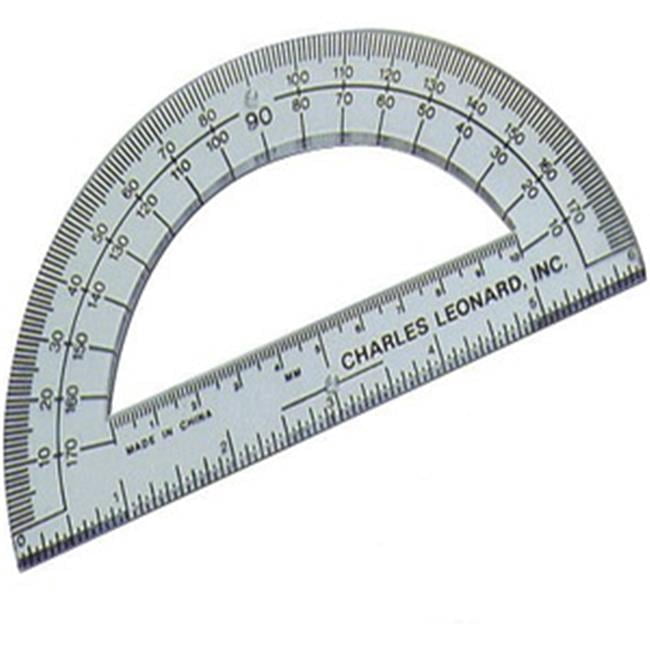 CLi Clear Plastic Protractor - Assorted Colors