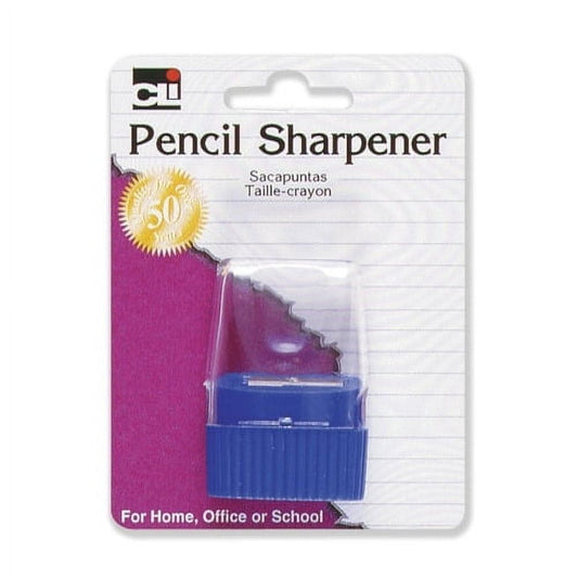 CLi Two-Hole Pencil Sharpener with Shaving Receptacle - Assorted