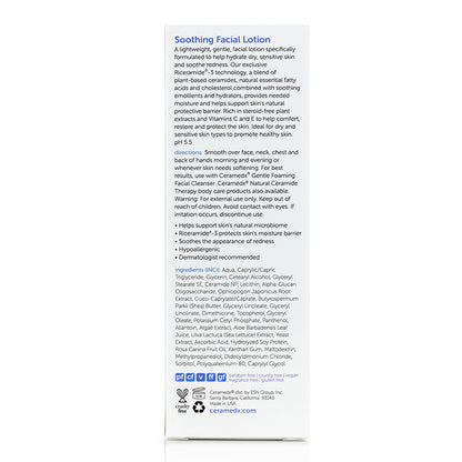 CERAMEDX FACIAL LOTION,SOOTHING