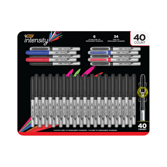 BiC Intensity Fine Point Permanent Markers - Metallics, 2 count