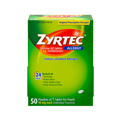 ZYRTEC ALLERGY 10 MG LCP 40CT