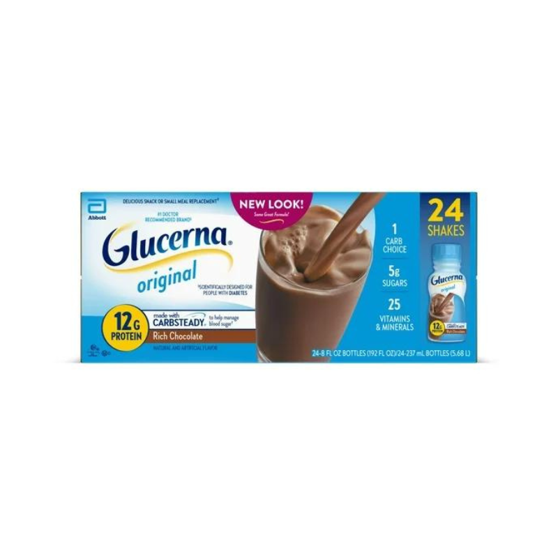 GLUCERNA SHK LQ 24X240ML CHOC INP