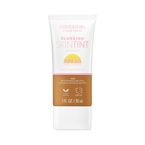 COVERGIRL Clean Fresh Blurring Skin Tint With SPF 30 - 440 Medium/Rich Neutral