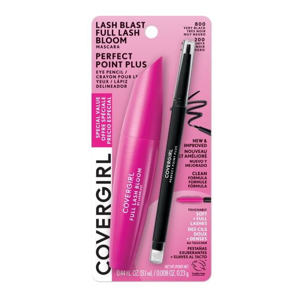 COVERGIRL Lash Blast Full Lash Bloom Mascara & Perfect Point Plus Eye Pencil - 800 Very Black & 200 Black Onyx