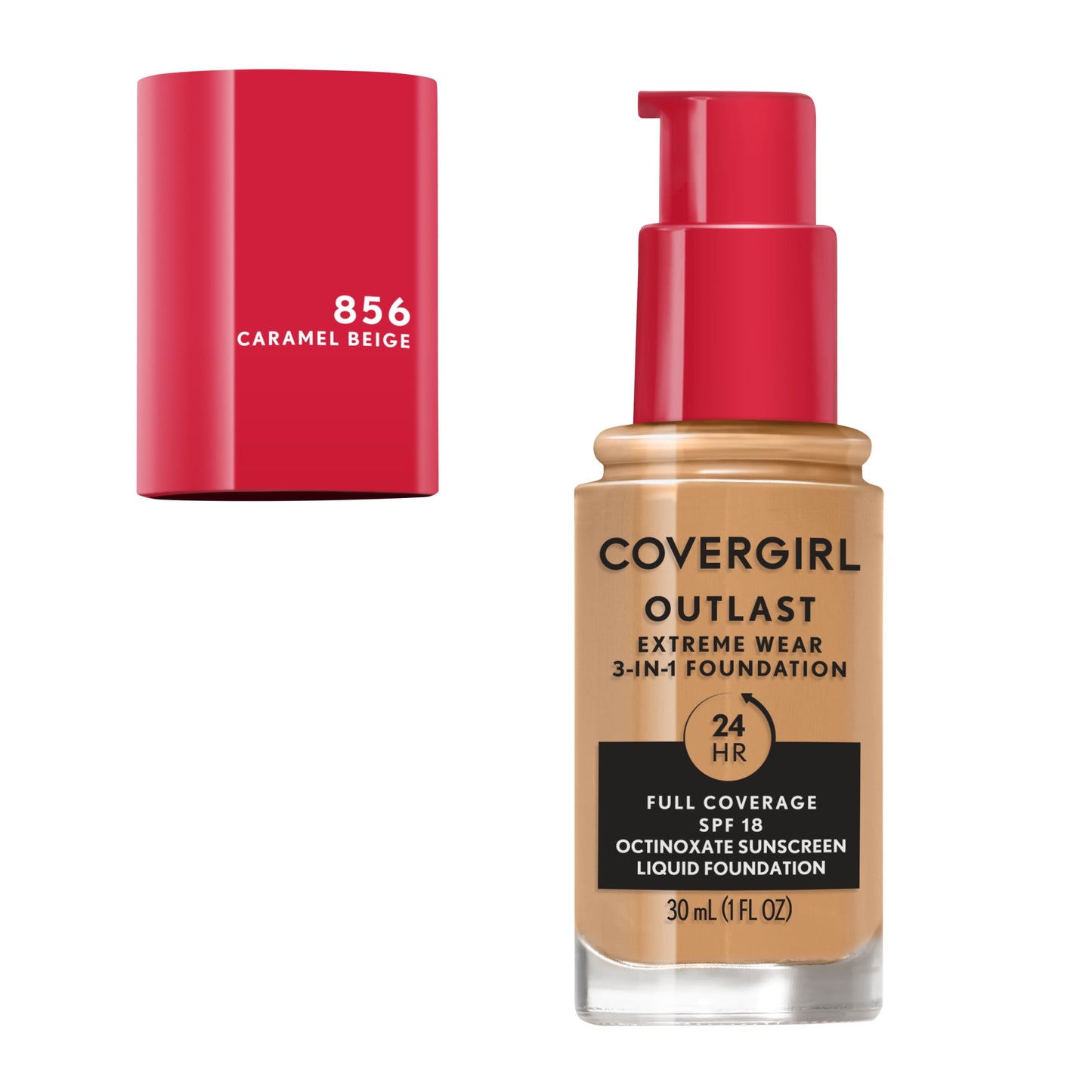 COVERGIRL Outlast Extreme Full Coverage Liquid Foundation - 856 Caramel Beige