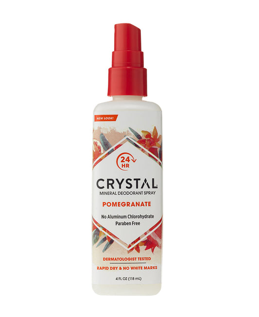 Crystal Deodorant Spray 4oz Pomegranate
