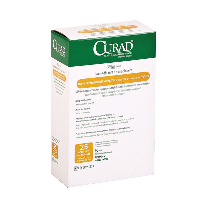 DUK XEROFORM DRESSING 2X2 25CT