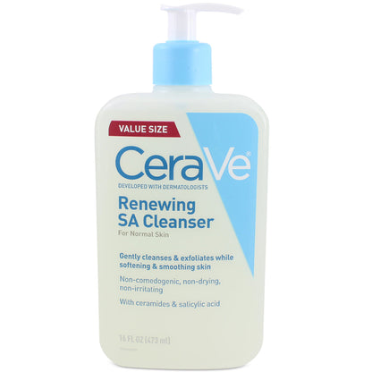 Cerave Renewing Sa Cleanser Normal Skin 16oz Value Size