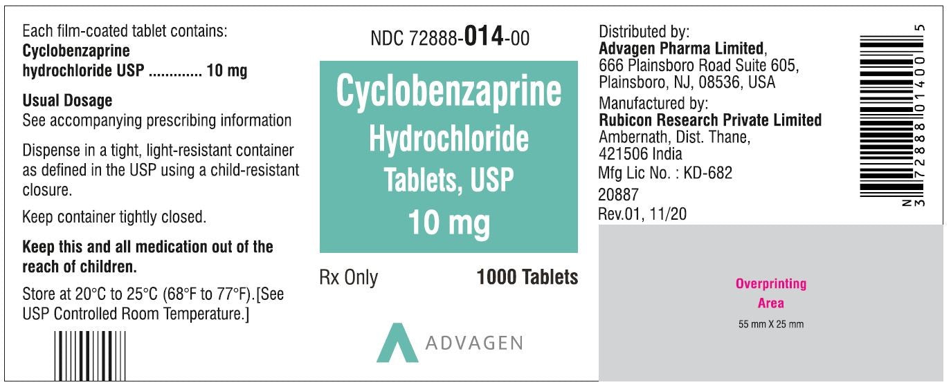CYCLOBENZAPRINE TB 5MG 1000