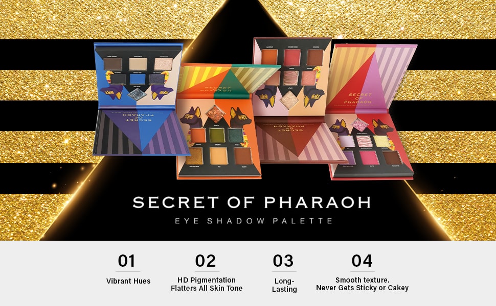 EBIN NEW YORK Secret of Pharaoh 7 Shades Eyeshadow Palette - Everlasting Splendor