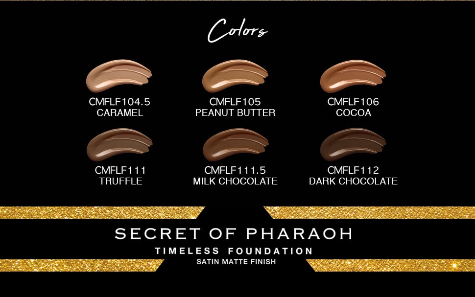EBIN NEW YORK Secret of Pharaoh Timeless Foundation - Dark Chocolate