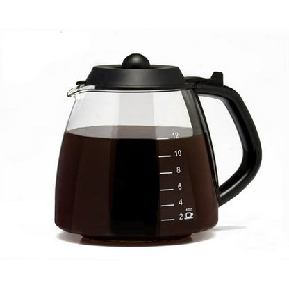 GLASS TRAD 12 CUP PAU&SRV BLK
