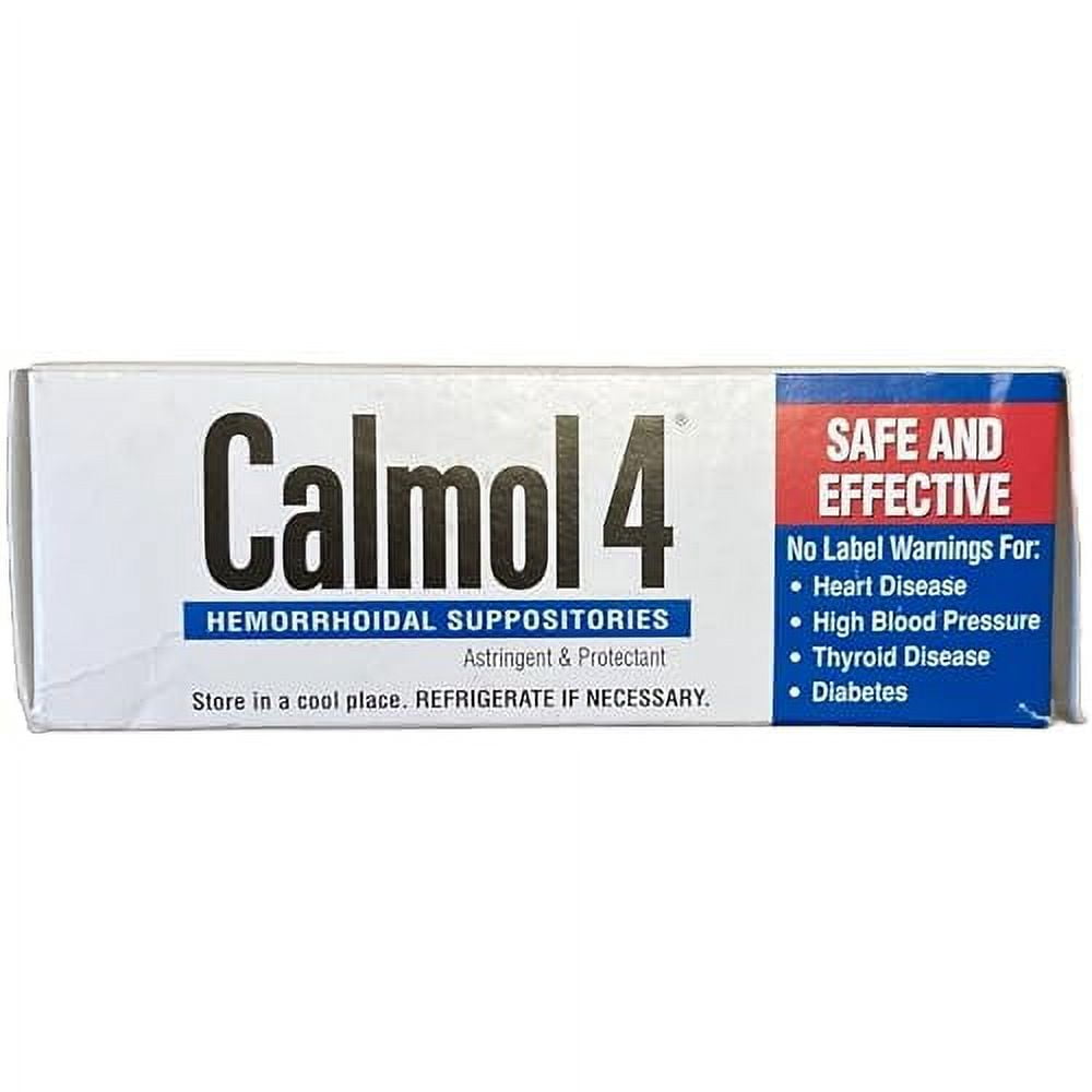 CALMOL 4 HEMORRHOIDAL SUPPOSITORIES 12CT
