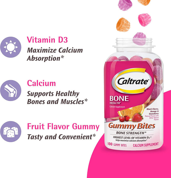 CALTRATE BONE HEALTH GUMMY 100CT