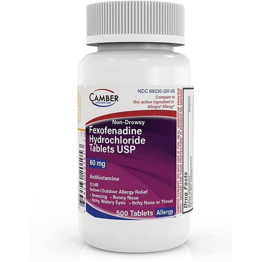 FEXOFENADINE HCL 60 MG TAB 500