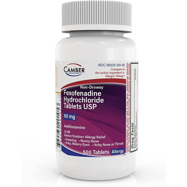FEXOFENADINE HCL 60 MG TAB 500