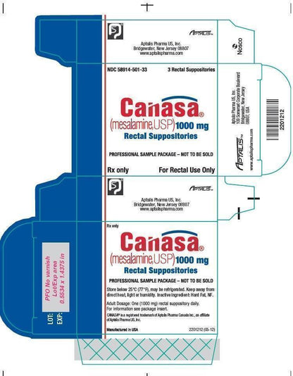 MESALAMINE SU 1000MG 30 RECTAL