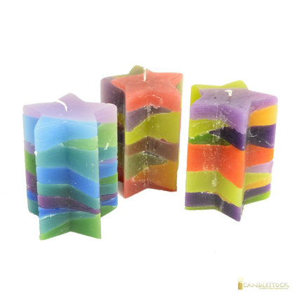 Star Candle, 8in - Solid Yellow