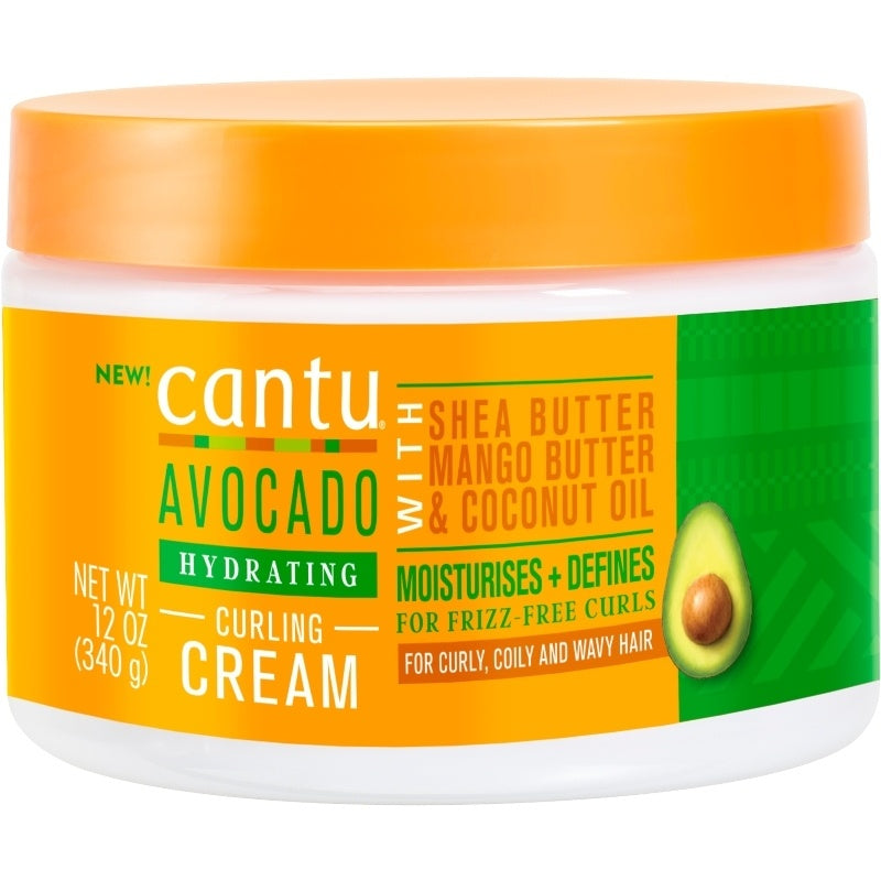 Cantu Avocado Curling Cream Hydrating 12oz Jar