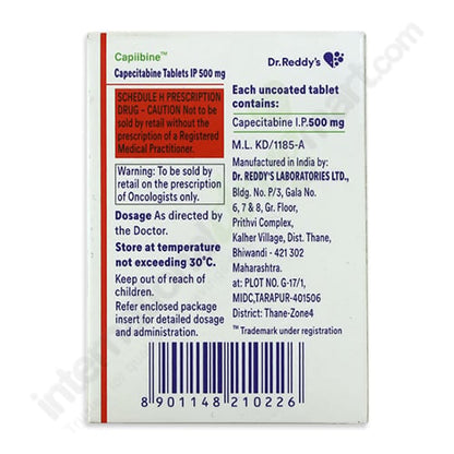 CAPECITABINE TB 500MG 120