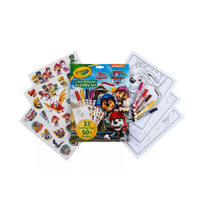 Crayola PAW Patrol Color & Sticker Activity Set, 32 pages