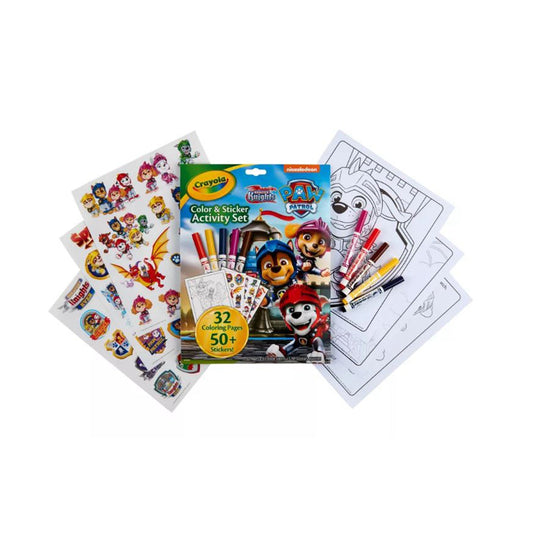 Crayola PAW Patrol Color & Sticker Activity Set, 32 pages