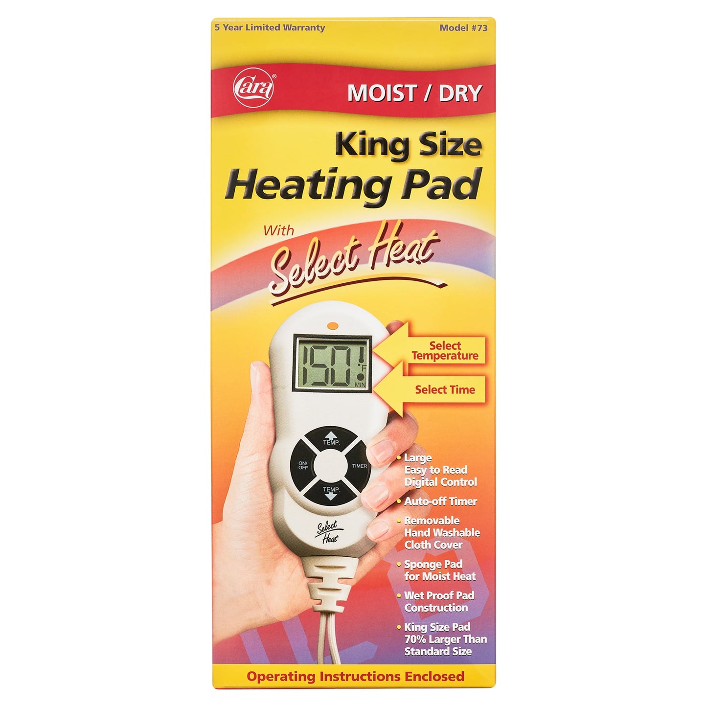 HEATING PAD KG SZ LCD DRY/MST