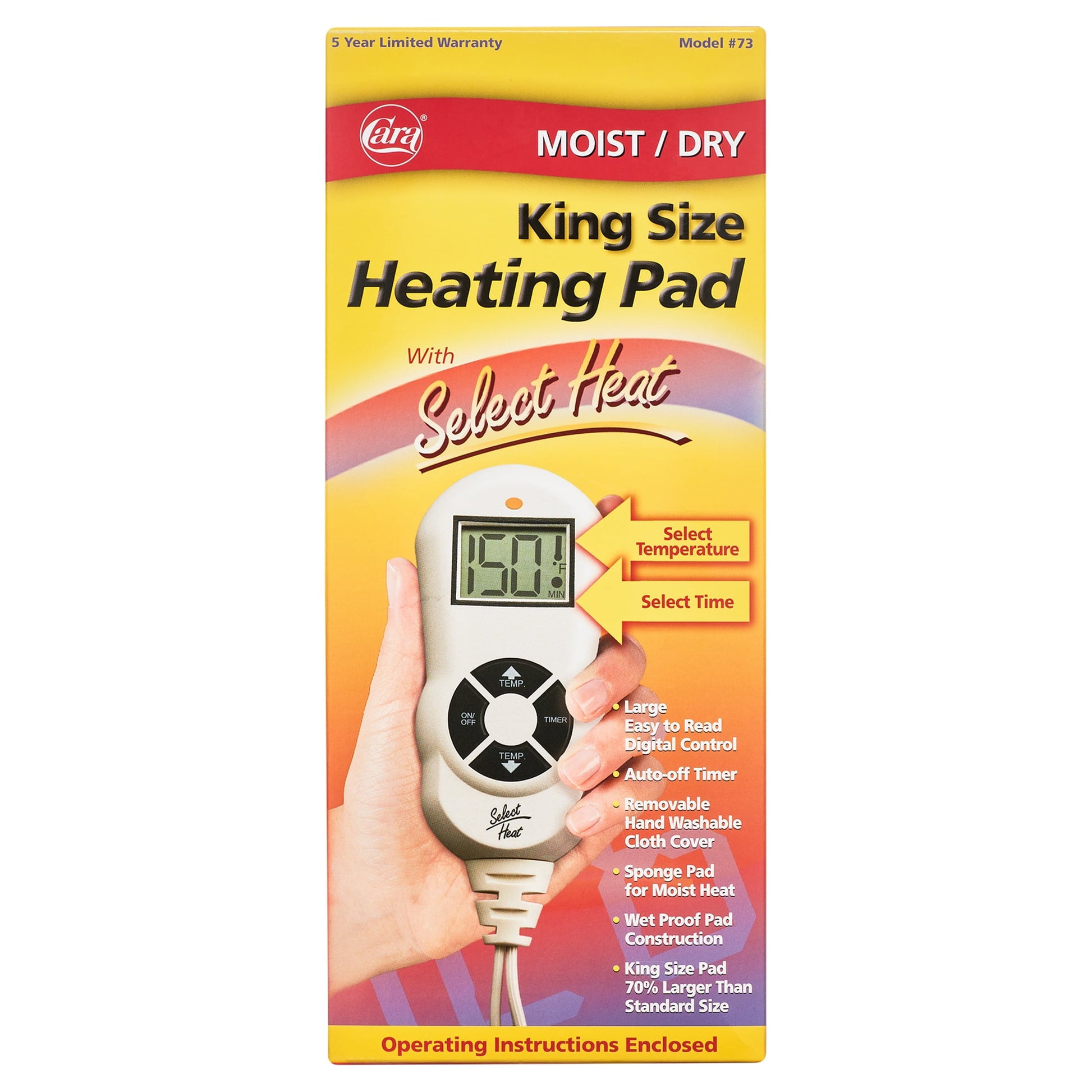 HEATING PAD KG SZ LCD DRY/MST