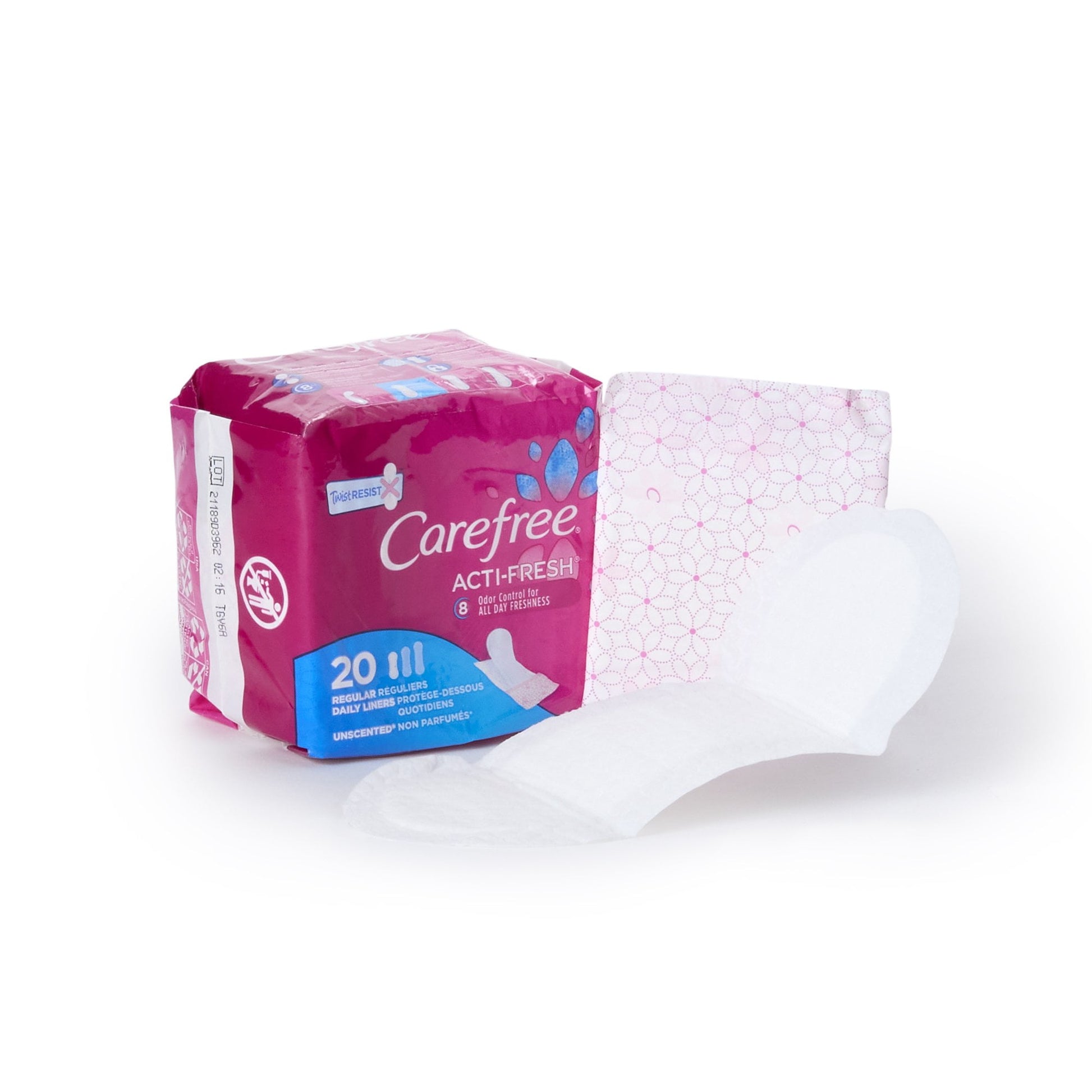 CAREFREE ACTI-FRESH LNER UNSC PAD 4X92CT