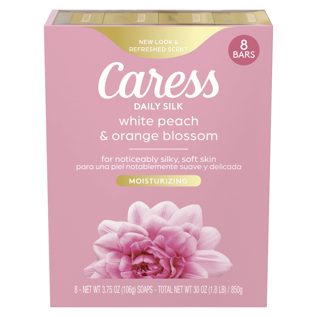 CARESS D/SLK B/W LQ 18OZ W/P/S/BL