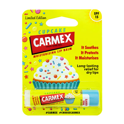 Carmex Lip Balm Stick Cupcake Batter Spf#15 0.15oz (6in)