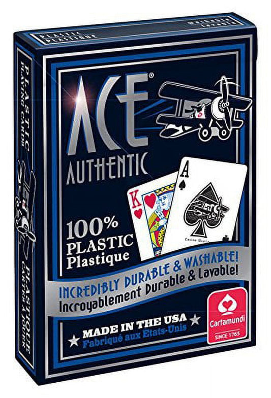 Cartamundi Ace Authentic Giant Face Playing Cards - Assorted Colors