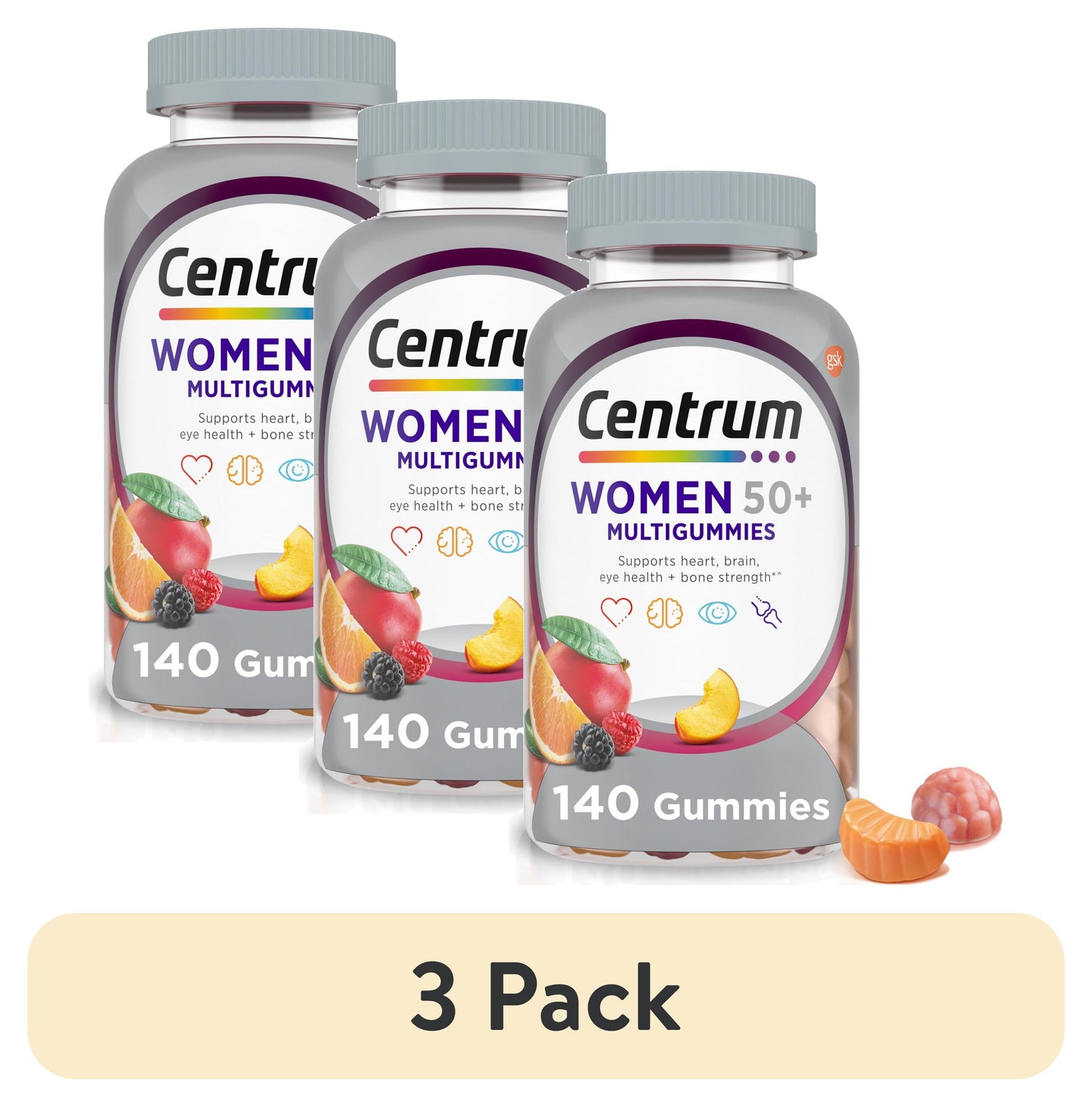 CENTRUM WOMEN TROP FRUIT GUMMY 100CT