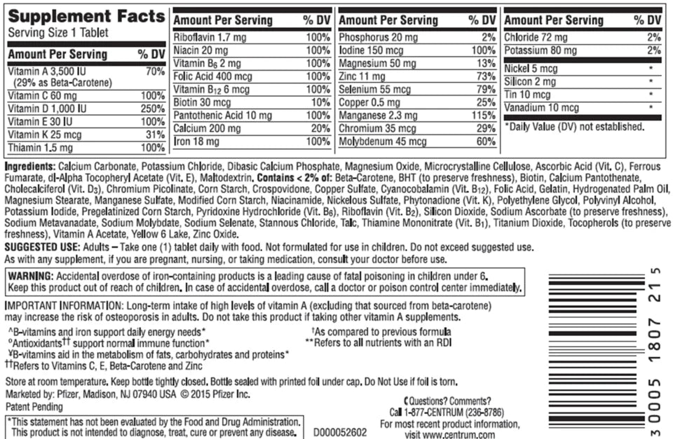 CENTRUM ADULTS TB 200
