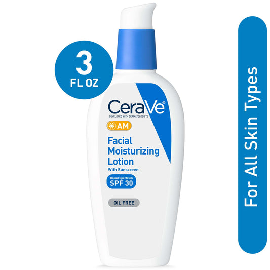 CeraVe AM Facial Moisturizing Lotion with SPF 30, 3 oz