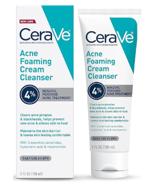 CeraVe Acne Clay-to-Foam Facial Cleanser, 4 oz