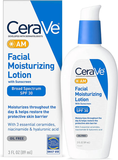 CeraVe AM Facial Moisturizing Lotion with SPF 50, 3 oz