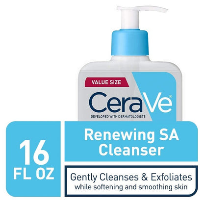 Cerave Renewing Sa Cleanser Normal Skin 16oz Value Size